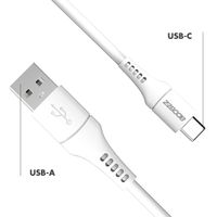 Accezz USB-C- auf USB-Kabel - 0,2 m - Weiß