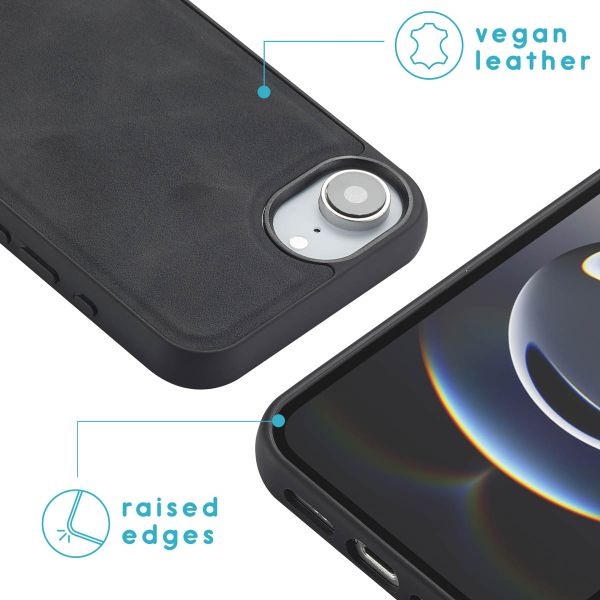 imoshion Entfernbare 2-1 Luxus Klapphülle Apple iPhone 16e - Schwarz