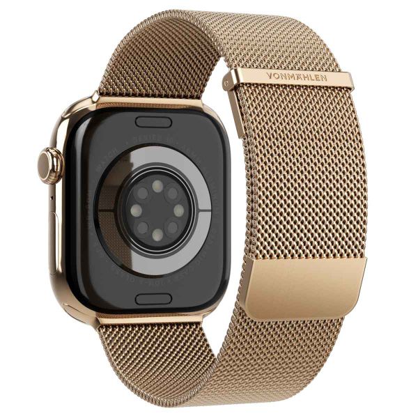 Vonmählen Milanese Loop 2 Armband für das  Apple Watch Series 1 t/m 9 / SE (38/40/41 mm) | Series 10 / 11 (42 mm) - Sunset Gold