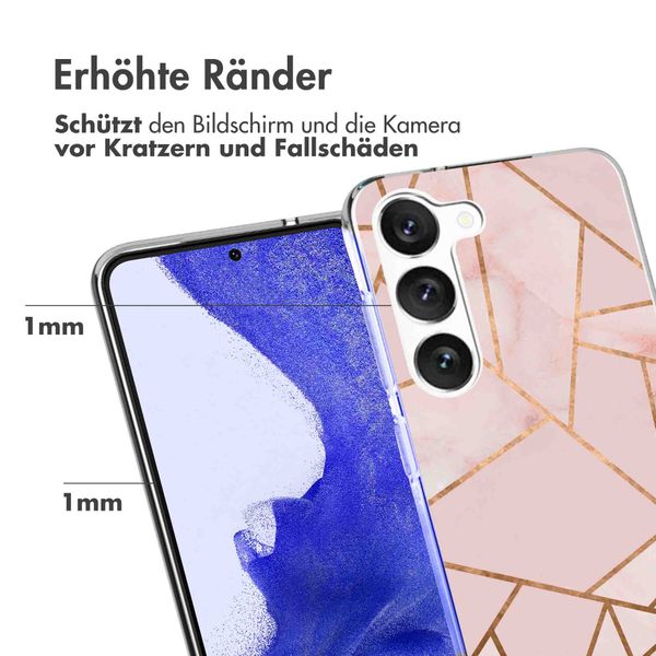 imoshion Design Hülle Samsung Galaxy S23 Plus - Pink Graphic