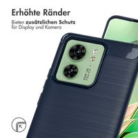 imoshion Brushed Back Cover Motorola Edge 40 - Dunkelblau