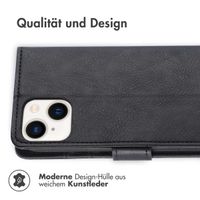 imoshion Luxuriöse Klapphülle für das iPhone 14 Plus - Schwarz