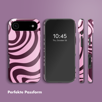 Selencia Vivid Rückabdeckung mit MagSafe Apple iPhone Air - Wavy Swirl Pink Plum
