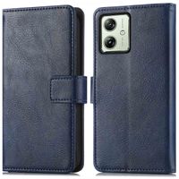 imoshion Luxuriöse Klapphülle Motorola Moto G54 - Dunkelblau