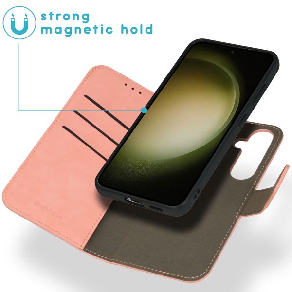 imoshion Entfernbare 2-1 Luxus Klapphülle Samsung Galaxy S24 - Rosa