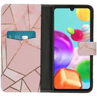 imoshion Design TPU Klapphülle Samsung Galaxy A41 - Pink Graphic