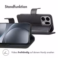 imoshion Luxuriöse Klapphülle Oppo Find X9 - Schwarz