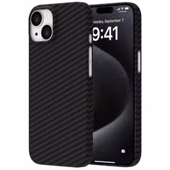 Accezz MagSafe Kevlar Hülle Apple iPhone 15 - Schwarz