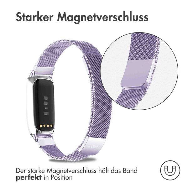 imoshion Mailändische Magnetarmband für das Fitbit Luxe - Größe S - Violett