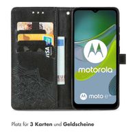 imoshion Mandala Klapphülle für das Motorola Moto E13 - Schwarz