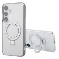 Accezz Ring Stand Backcover mit MagSafe für das Samsung Galaxy S25 Plus - Transparent