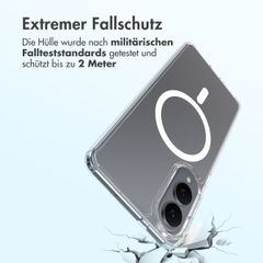 Accezz Xtreme Impact Backcover mit MagSafe Samsung Galaxy S25 Edge - Transparent