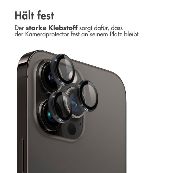 imoshion 2er-Pack Objektivschutz für Kamera für das Apple iPhone 15 Pro / 15 Pro Max - Schwarz