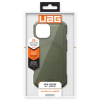 UAG Essential Armor MagSafe für das iPhone 15 - Olive Drab