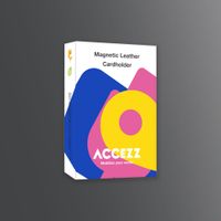 Accezz Magnetische Leder-Wallet mit Standfunktion - Geeignet für Apple Find My - Onyx Black