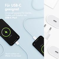 imoshion USB-C-zu-USB-C-Kabel – Geflochten – 2 Meter – Blau