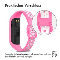 imoshion Silikonband Sport für das Samsung Galaxy Fit 2 - Rosa / Weiß