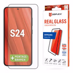 Displex Bildschirmschutzfolie Real Glass Full Cover für das Samsung Galaxy S24 / S25