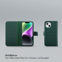 Selencia Olyn Abnehmbare Bookcase mit MagSafe Apple iPhone 14 / 13 - Grün