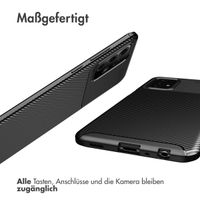 imoshion Carbon-Hülle für das Samsung Galaxy A52(s) (5G/4G) - Schwarz