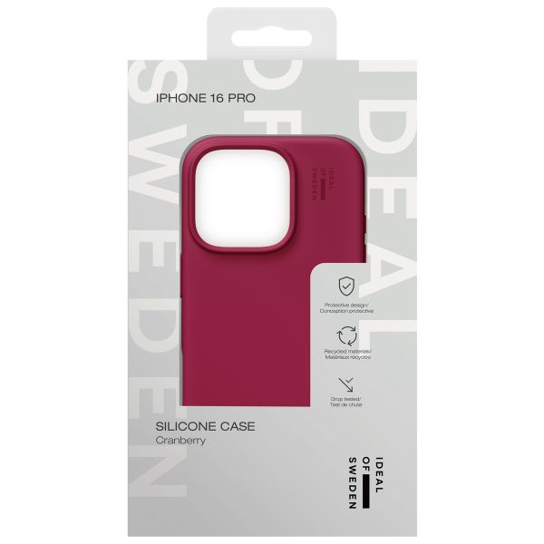 iDeal of Sweden Silikon Case für das iPhone 16 Pro - Cranberry