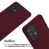 imoshion Silikonhülle mit Band für das Samsung Galaxy A33 - Dunkelrot