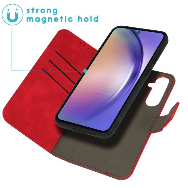 imoshion Entfernbare 2-1 Luxus Klapphülle Samsung Galaxy A55 - Rot