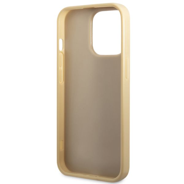 Guess Glitter Flakes Back Cover für das iPhone 14 Pro Max - Gold