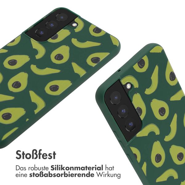 imoshion Silikonhülle design mit Band für das Samsung Galaxy S22 Plus - Avocado Green