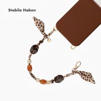 Selencia Satin Stone-Handykette - Sand