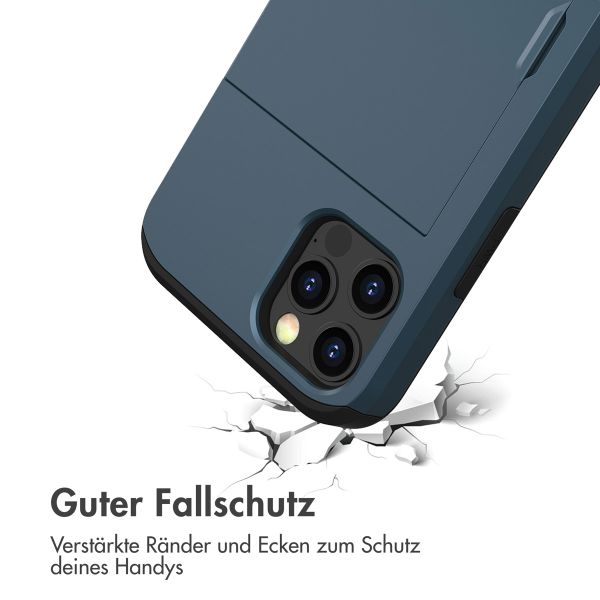 imoshion Backcover mit Kartenfach Apple iPhone 15 - Dunkelblau