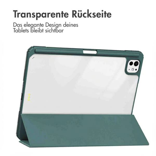 imoshion Trifold Hardcase Klapphülle Apple iPad Pro 11 (2024) M4 - Grün
