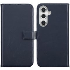 Selencia Echtleder Klapphülle Samsung Galaxy S25 FE - Blau