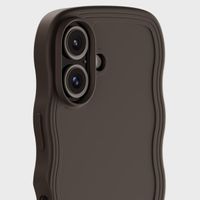 Holdit Wavy Case für das Apple iPhone 16 - Chocolate