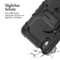 Accezz ﻿Robustes Back Cover mit Schultergurt für das iPad Mini 7 (2024) / iPad Mini 6 (2021) - Schwarz