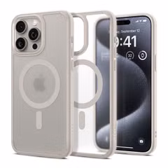 Spigen Ultra Hybrid Backcover MagSafe Apple iPhone 15 Pro - Frost Natural Titanium