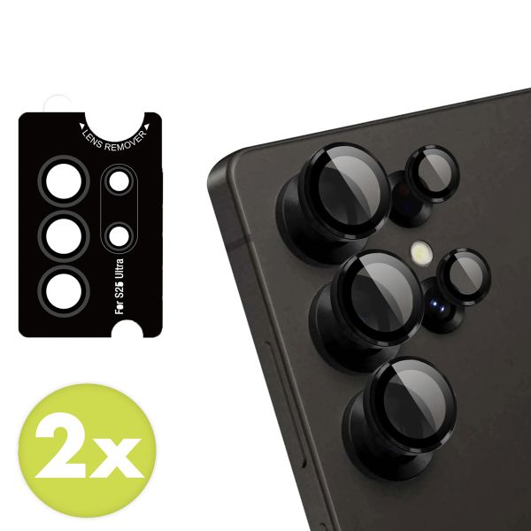 imoshion 2er-Pack Objektivschutz für Kamera für das Samsung Galaxy S25 Ultra - Schwarz