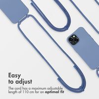 imoshion Color Backcover mit abnehmbarem Handykette und MagSafe Apple iPhone 15 - Ash Blue