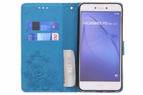 Kleeblumen Klapphülle für Huawei P8 Lite (2017)