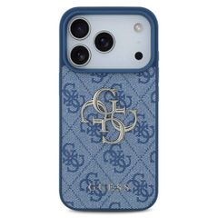 Guess 4G Metal Logo Back Cover Apple iPhone 17 Pro - Blau