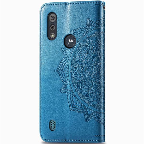 Mandala Klapphülle Motorola Moto E6s - Türkis