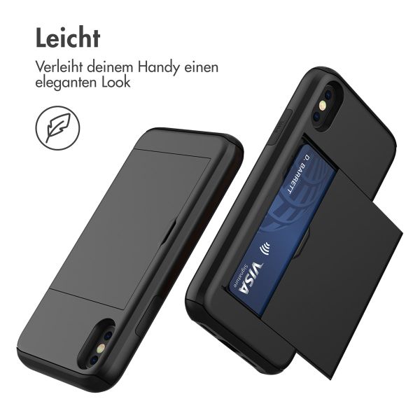 imoshion Backcover mit Kartenfach für das iPhone Xs / X - Schwarz