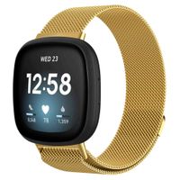 imoshion Mailändische Magnetarmband für das Fitbit Versa 3 - Größe S - Gold