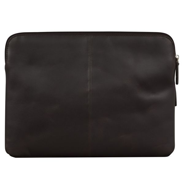 dbramante1928 Skagen Pro+ Sleeve - Laptop Hülle 14 Zoll - Laptop Sleeve - Echtes Leder - MacBook Pro 14 Zoll - Hunter Dark