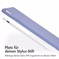 Accezz Liquid Silicone Back Cover mit Stifthalter Apple iPad Air 13 Zoll (2025) M3 / (2024) M2 - Lila