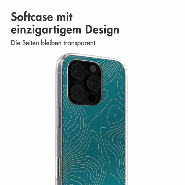 imoshion Design Hülle iPhone 16 Pro - Topo Turquoise