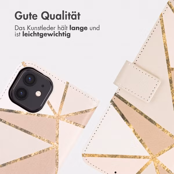 imoshion Design Klapphülle Apple iPhone 11 - Beige Graphic