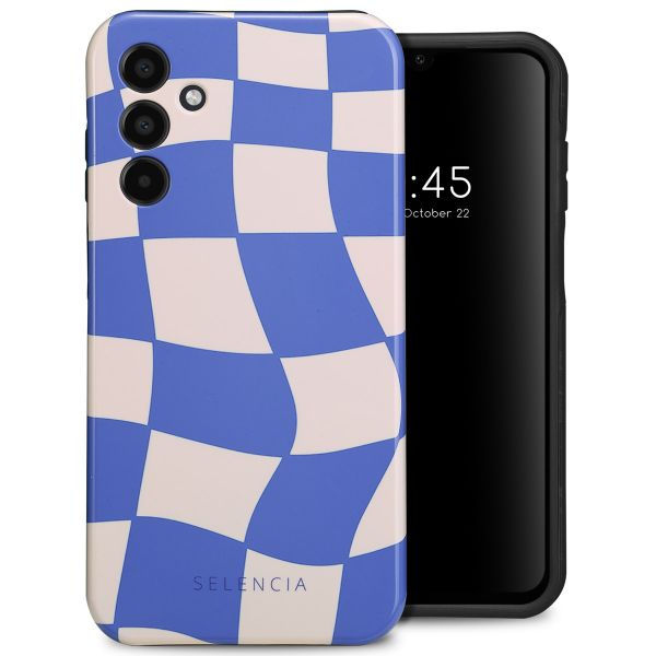 Selencia Vivid Tough Back Cover für das Samsung Galaxy A15 (5G/4G) - Groovy Sapphire Blue