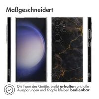 imoshion Design Hülle für das Samsung Galaxy S24 Ultra - Black Marble