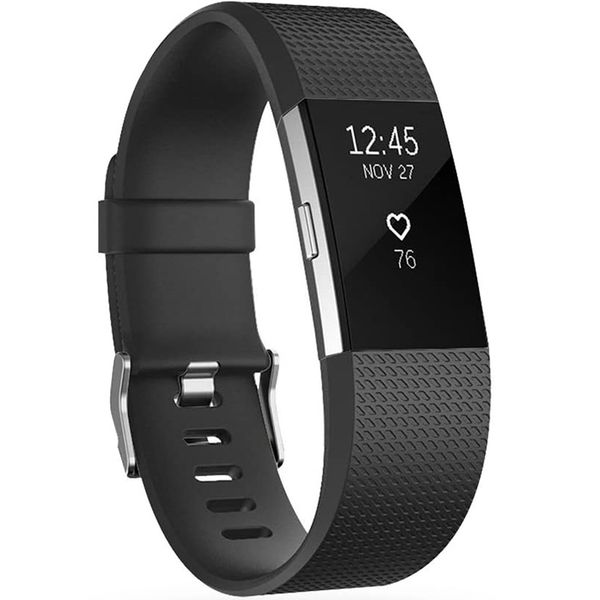 imoshion Silikonband für das  Fitbit Charge 2 - Schwarz